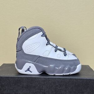 Air Jordan 9 Retro White French Blue Flint Grey 401812-100 Toddler Baby Size 3C